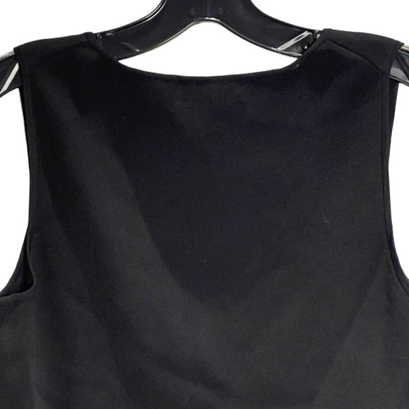 Vintage Cable & Gauge black fitted ribbed sleeveless tank top - Picture 8 of 9